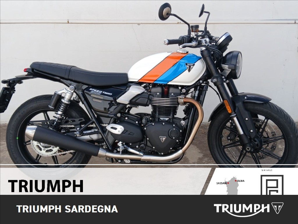 TRIUMPH Speed Twin 900 Pure White/Blue/Orange Abs
