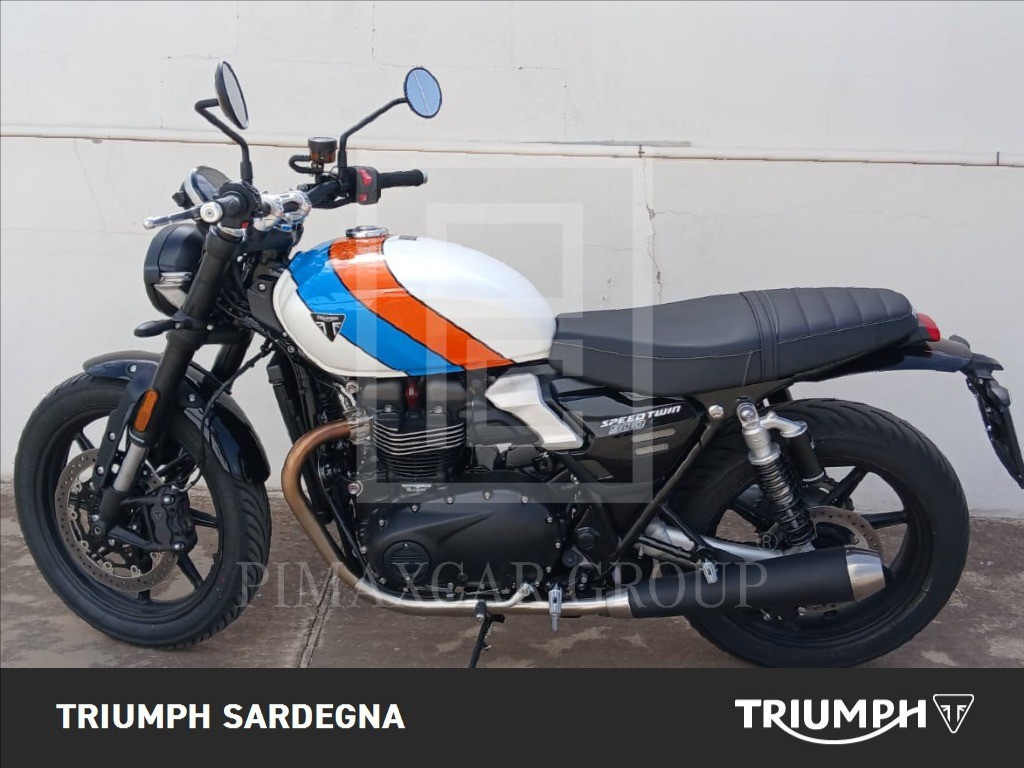 TRIUMPH Speed Twin 900 Pure White/Blue/Orange Abs
